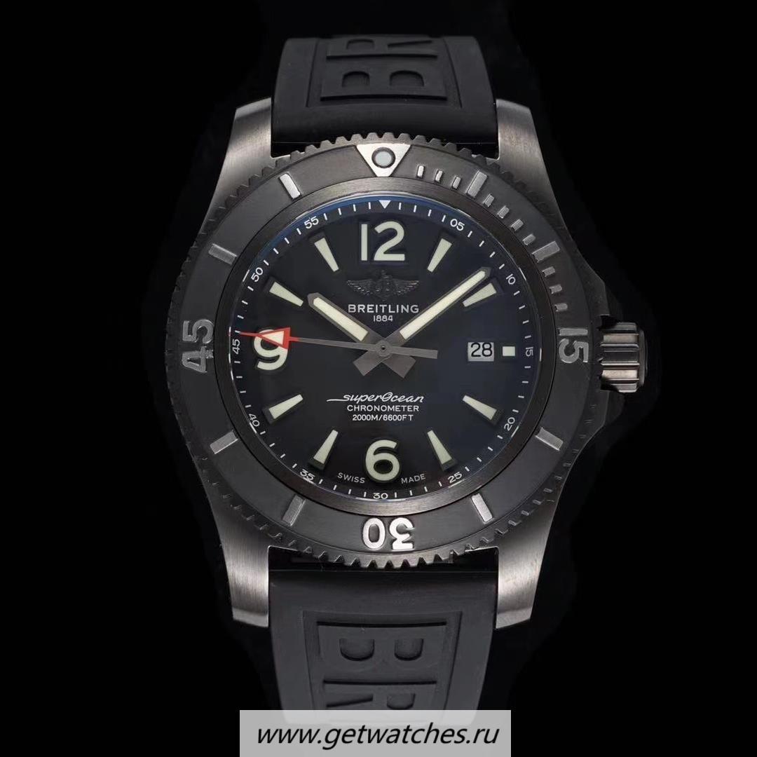 High Quality Breitling S*perocean Automatic 46 TF DLC Black Dial 2824