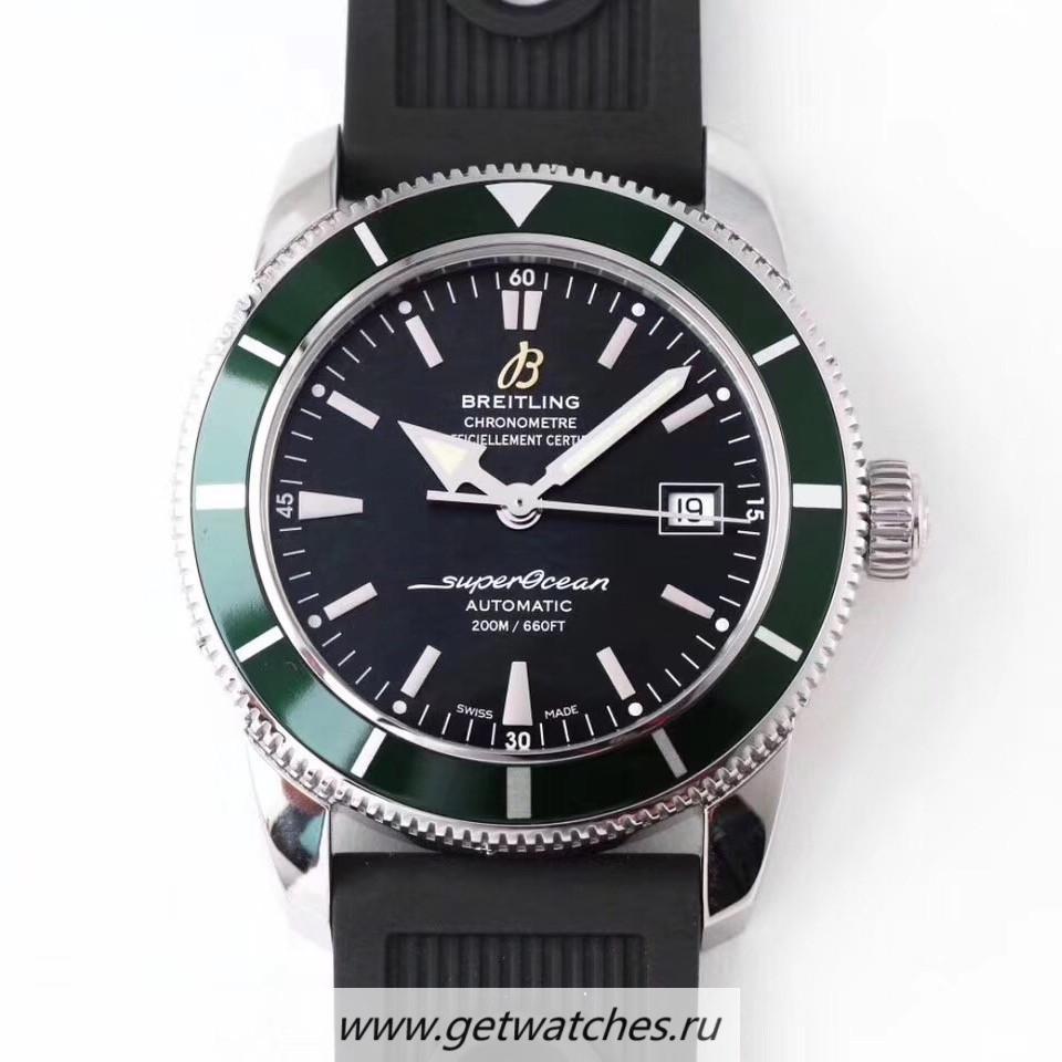Fake Breitling S*perocean Heritage II 42 A1732136/BA61-131S OMF SS Black Dial Swiis 2824
