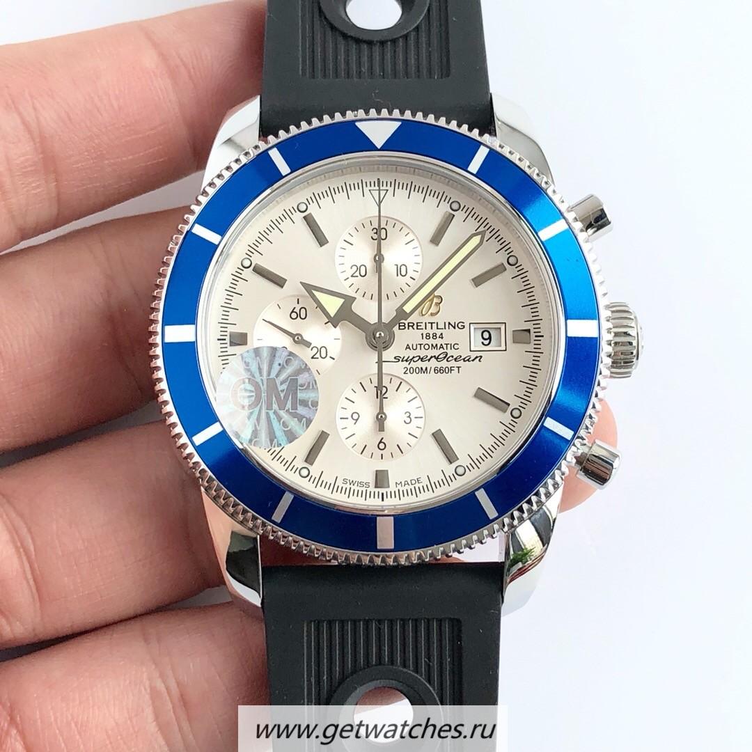 High Quality Breitling S*perocean Heritage II Chrono 46 A1331216 OMF SS White Dial 7750