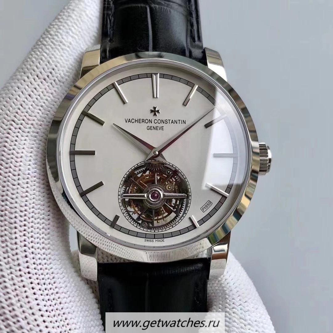 NEW Replica Vacheron C0nstan1n Traditionnelle Tourbillon 6000T AXF SS White Dial Tourbillon