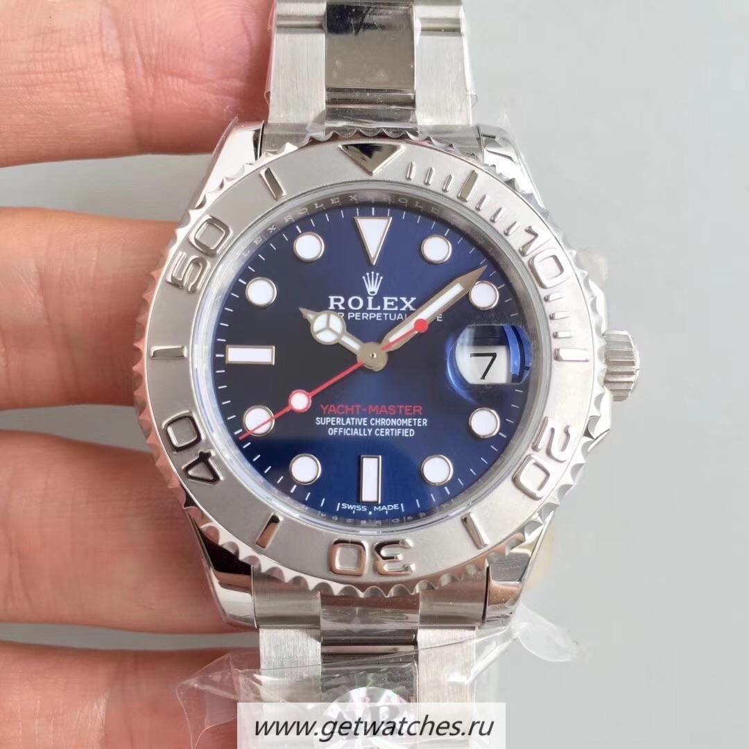 Fake R01ex Yacht-Master 37 268622 ARF SS 904L Blue Dial 3135